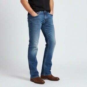 True Religion World Tour Jeans Men Size 33 Blue Denim Straight Leg Regular Fit